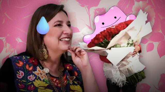 Xóchitl Gálvez y el imitador de El Patrón