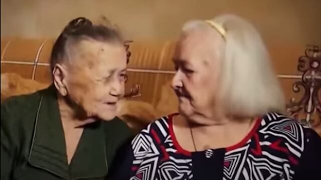 Luego de 78 años, Yulia y Rosalina se abrazaron de nuevo