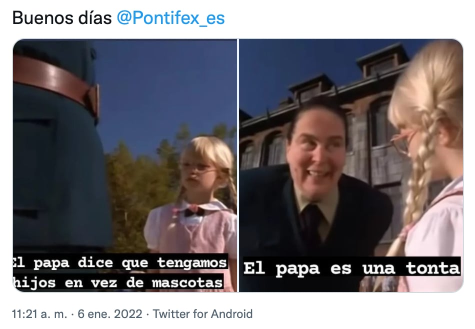 Meme del Papa Francisco y las mascotas