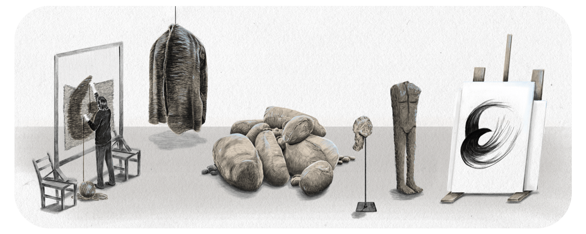 ¿Quién fue Magdalena Abakanowicz, escultora polaca del tapiz a la que Google Doodle recuerda?