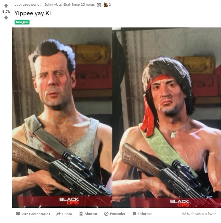 'Call of Duty: Warzone': Filtran 'skins' de Rambo y John McClane de 'Duro de Matar'