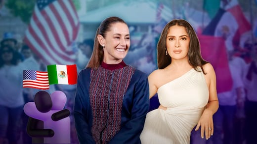 Sheinbaum respalda a Salma Hayek por defensa de mexicanos en Estados Unidos