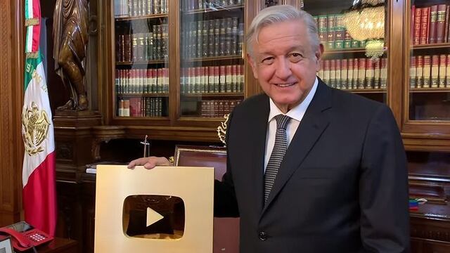 El presidente de la República, Andrés Manuel López Obrador, recibió ‘el botón de oro’ de la plataforma YouTube por contar con más de un millón de suscriptores en su canal. El canal que transmite las actividades del ejecutivo federal fue creado el 29 de octubre de 2009.