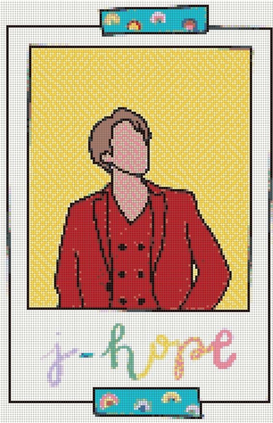 9 dibujos cuadrículas de BTS fáciles que cualquier miembro del ARMY puede hacer