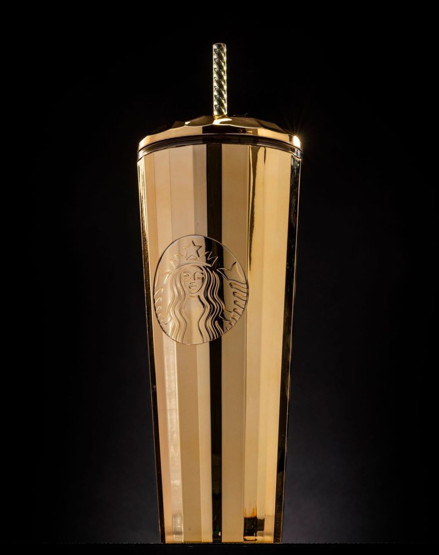Vaso dorado de Starbucks