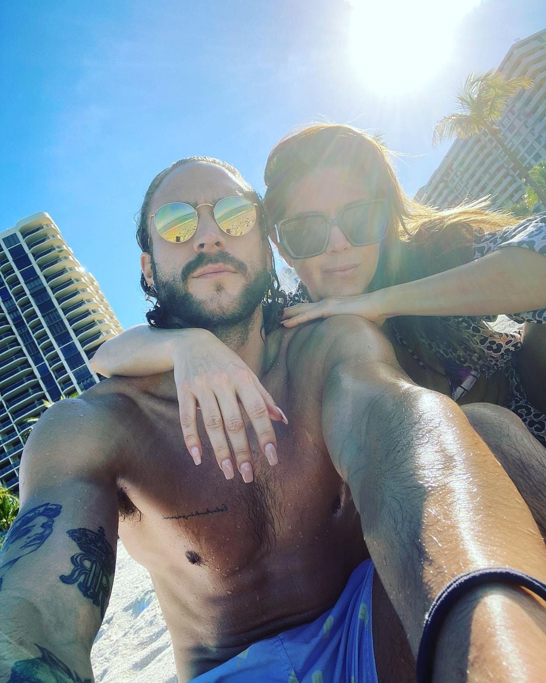 Roberto Romano y Alicia Machado