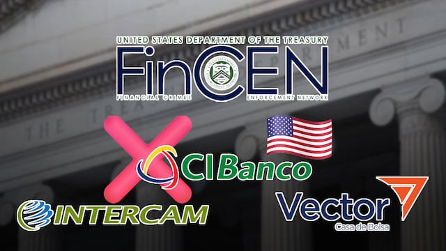 FinCEN sanciona a CIBanco, Intercam y Vector