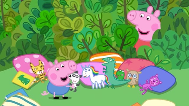 Capítulo de Peppa Pig donde George tiene un cuarto secreto