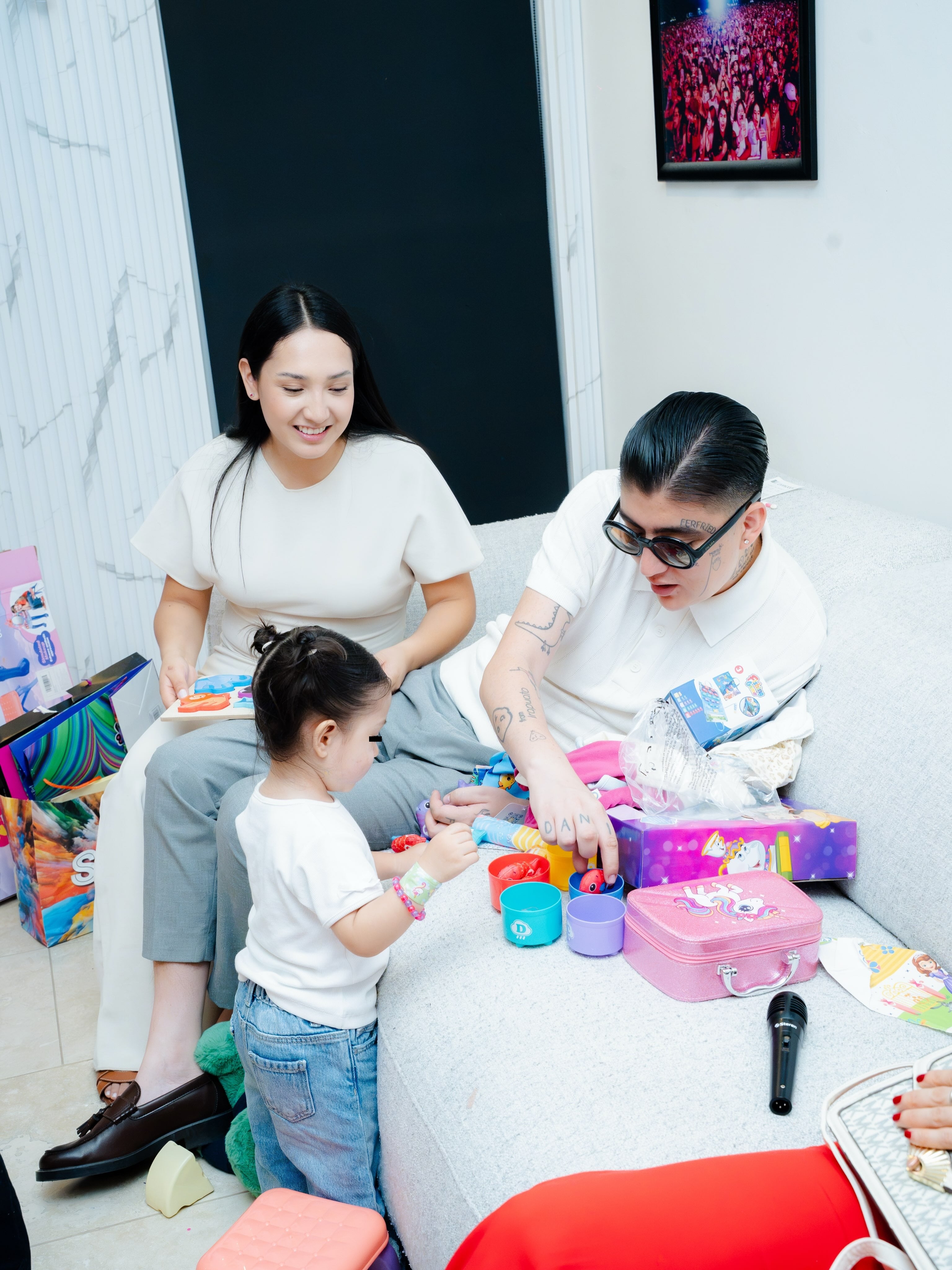 Dani Flow celebra el cumpleaños de su hija Jovalie.