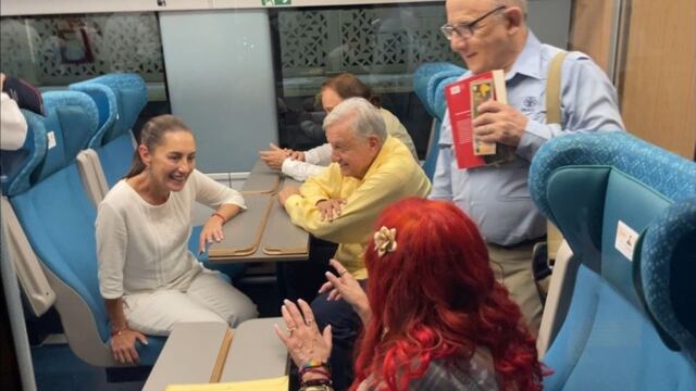 Abordó Tren Maya junto a AMLO en su gira por Yucatán