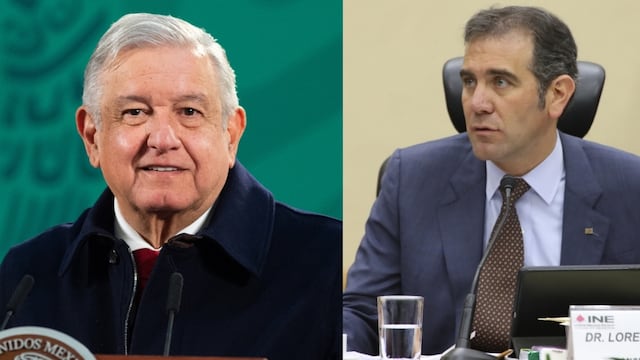 AMLO y Lorenzo Córdova