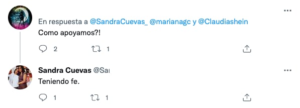 Mensajes a Sandra Cuevas