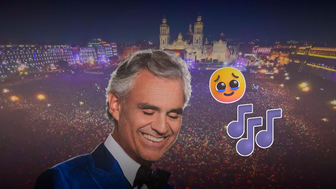 Andrea Bocelli dará concierto gratis en el Zócalo de CDMX el 18 de abril