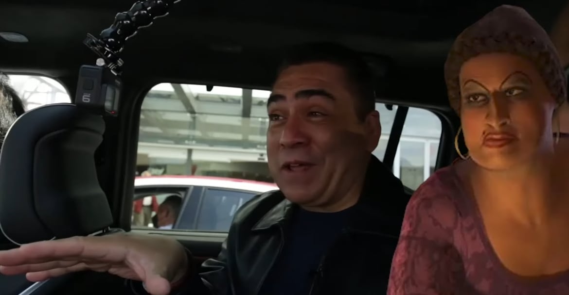 Mario Arvizu imitando la voz de la hermanastra fea de la película: 'Sherk'