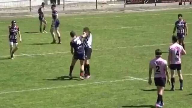 Momento del cruel impacto.