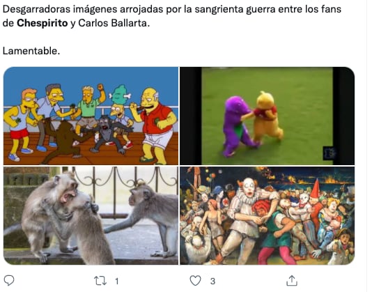 Memes de Carlos Ballarta y Chespirito tras críticas