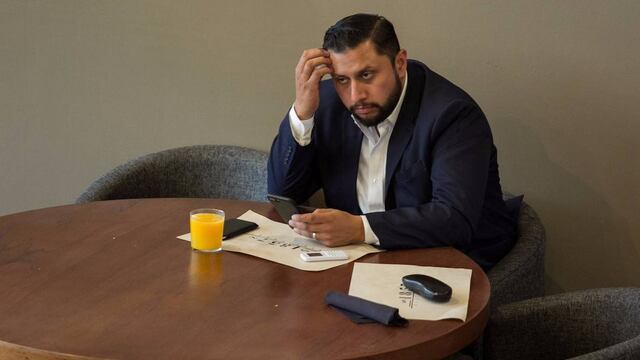 Antonio Tarín en el restaurante 1857 de la Cámara de Diputados