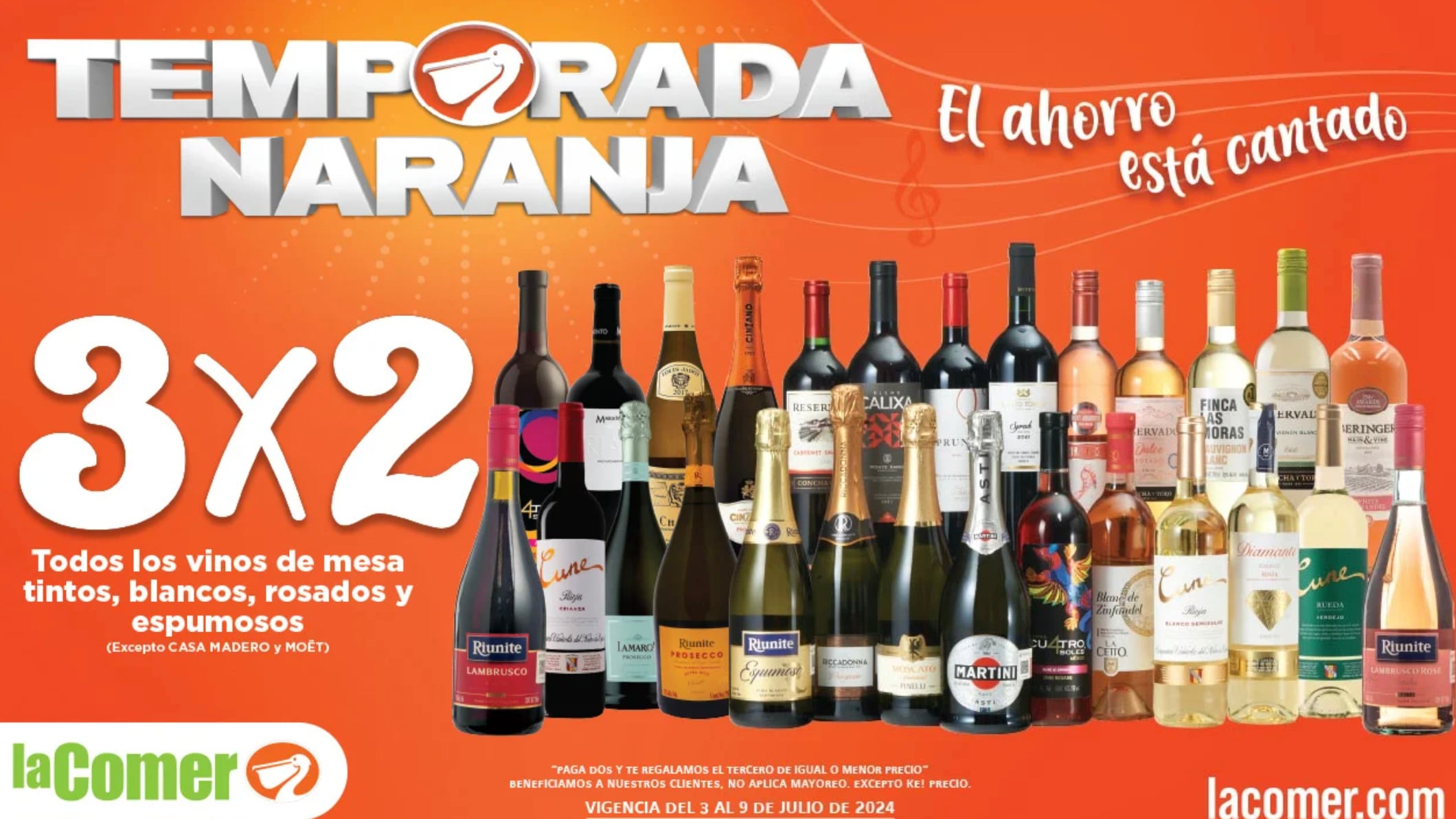 Ofertas en La Comer Temporada Naranja de hoy al 9 de julio 2024