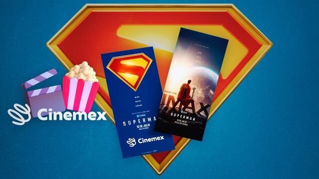Boleto coleccionable de Superman en Cinemex