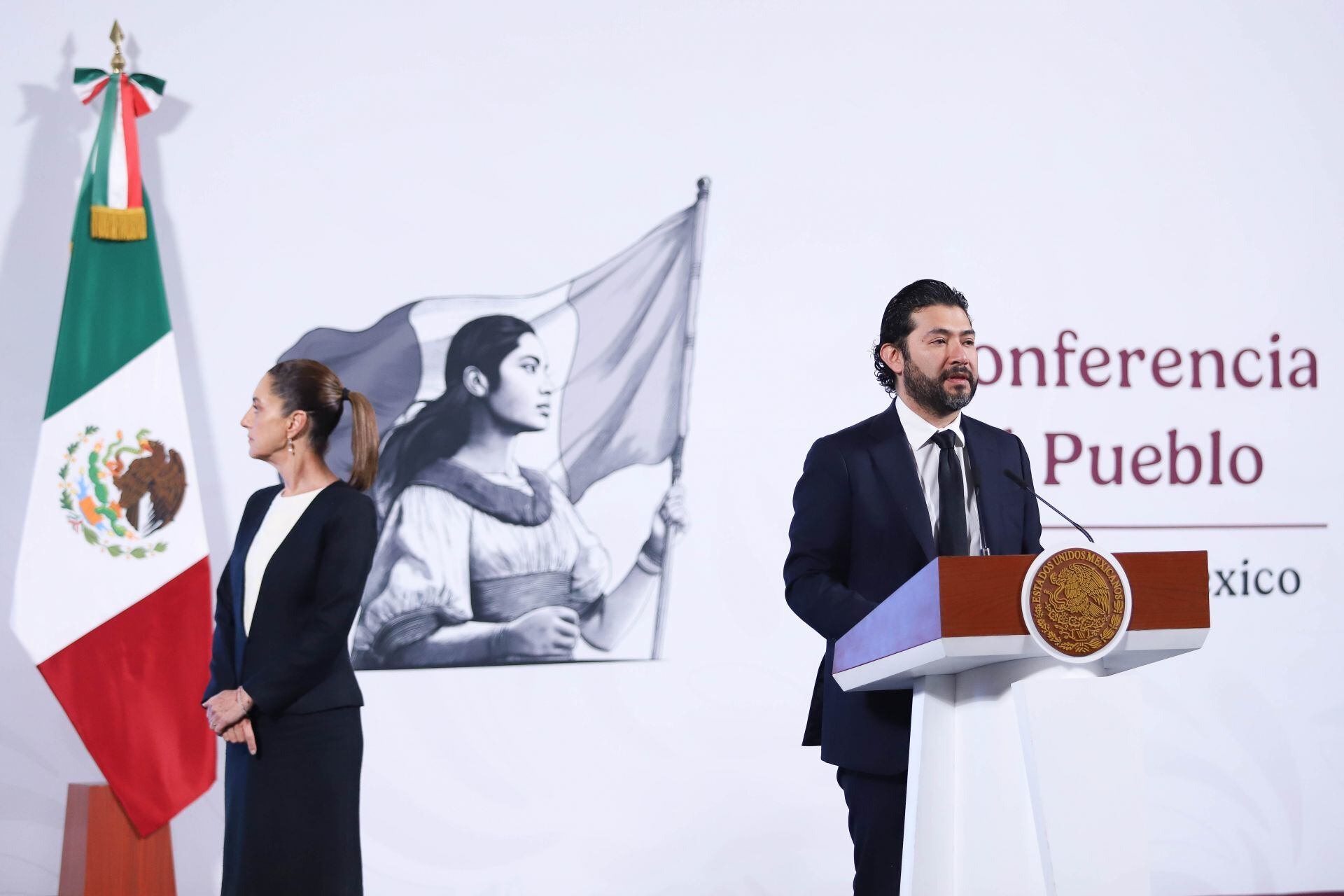 Marath Bolaños en la mañanera