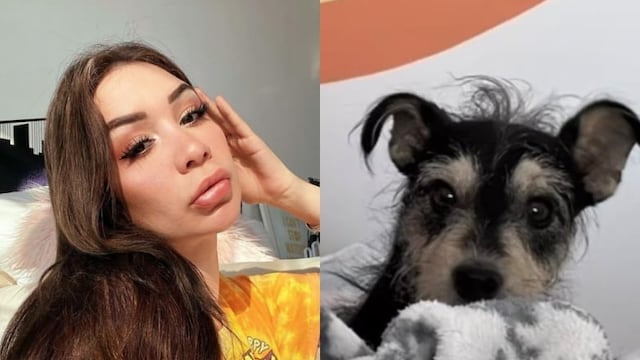 Daniela Rodrice y su perro Tiko.