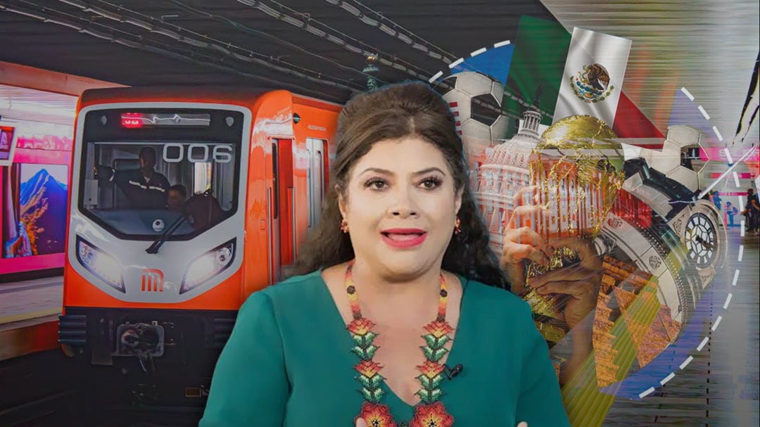 Clara Brugada defiende obras del Metro CDMX rumbo al Mundial 2026