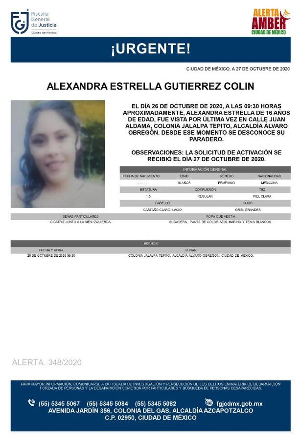 Ficha de búsqueda de Alexandra
