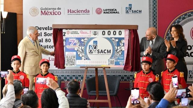 Billete conmemorativo de Lotería Nacional dedicado a la Sociedad de Autores y Compositores de México.