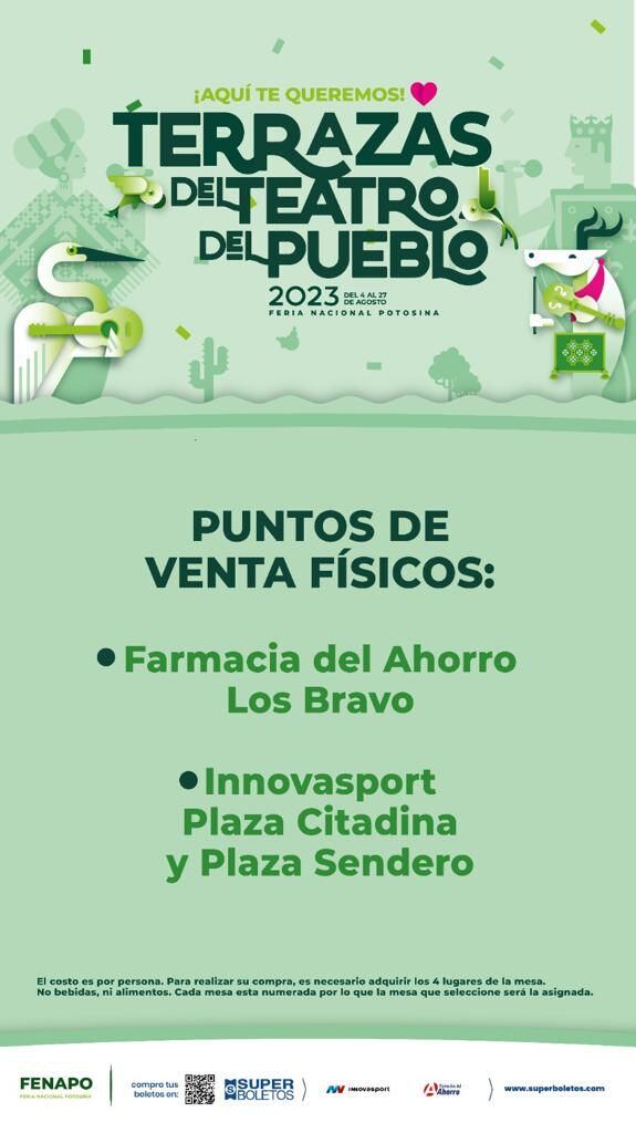 Venta de boletos para Terrazas con Causa en Fenapo 2023