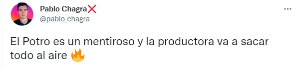 Pablo Chagra da pista sobre Luis Potro Caballero en Mentiras: el musical.
