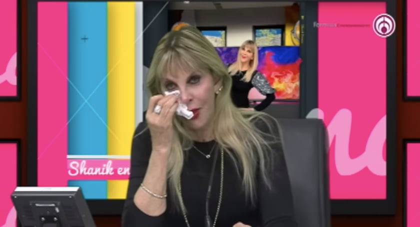 Shanik Berman llora en su programa de Grupo Fórmula