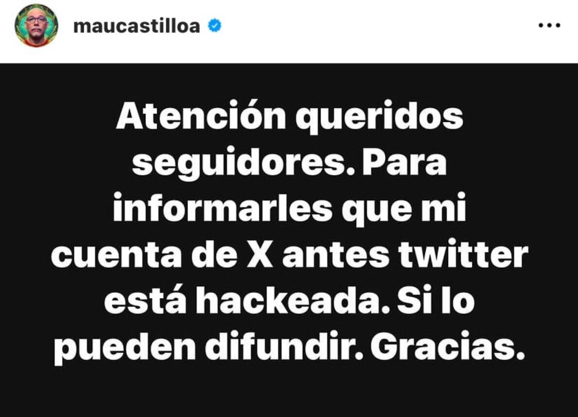 Mensaje de Mauricio Castillo