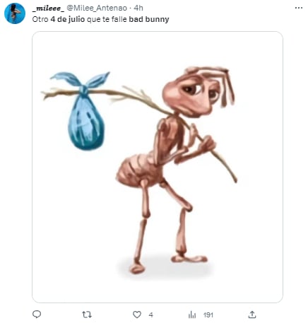Memes por el 4 de julio pidiendo perdón a Bad Bunny porque no le cumplieron