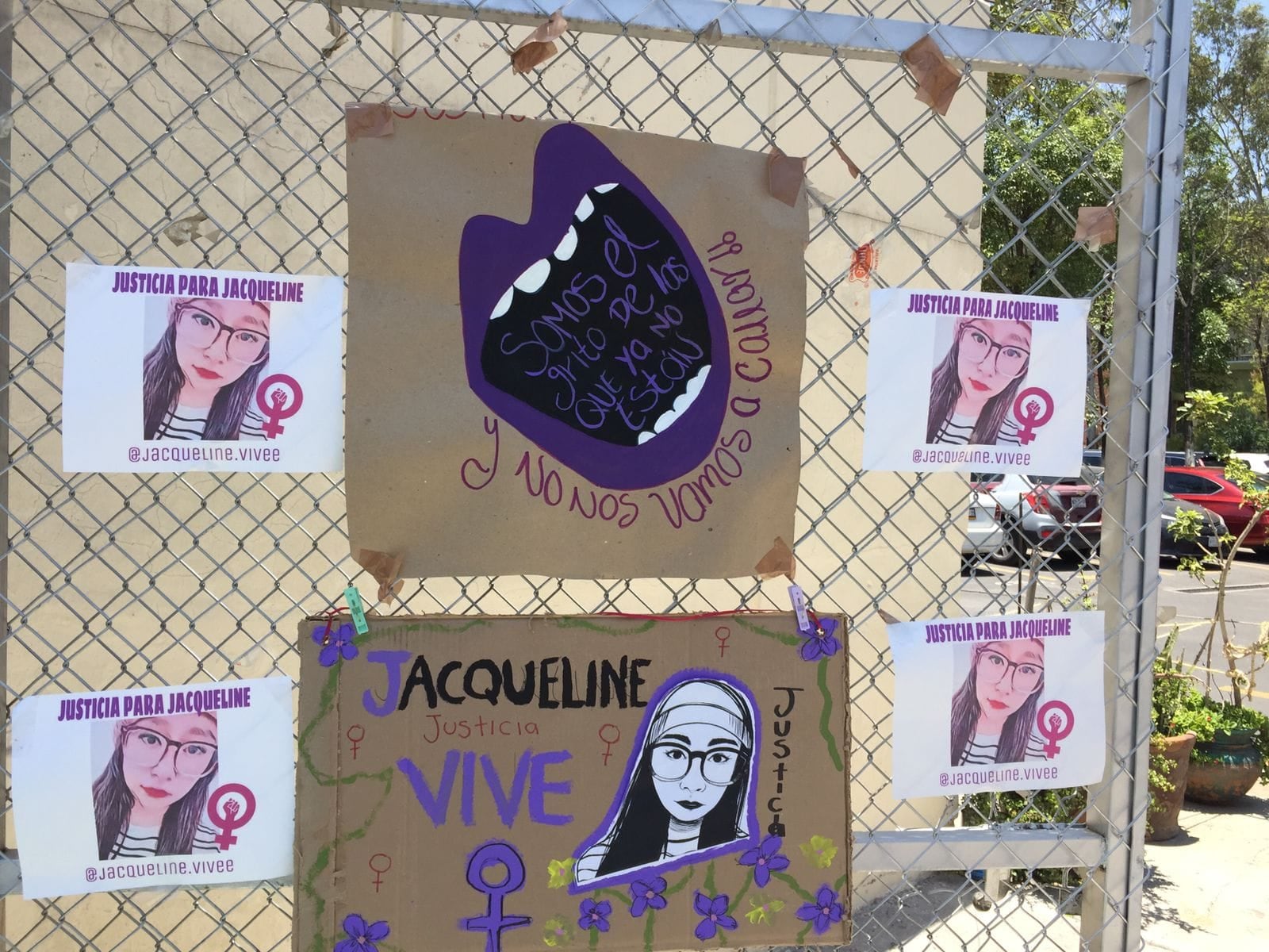 Protesta por el feminicidio de Jacqueline