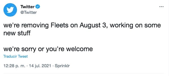 Twitter Fleets