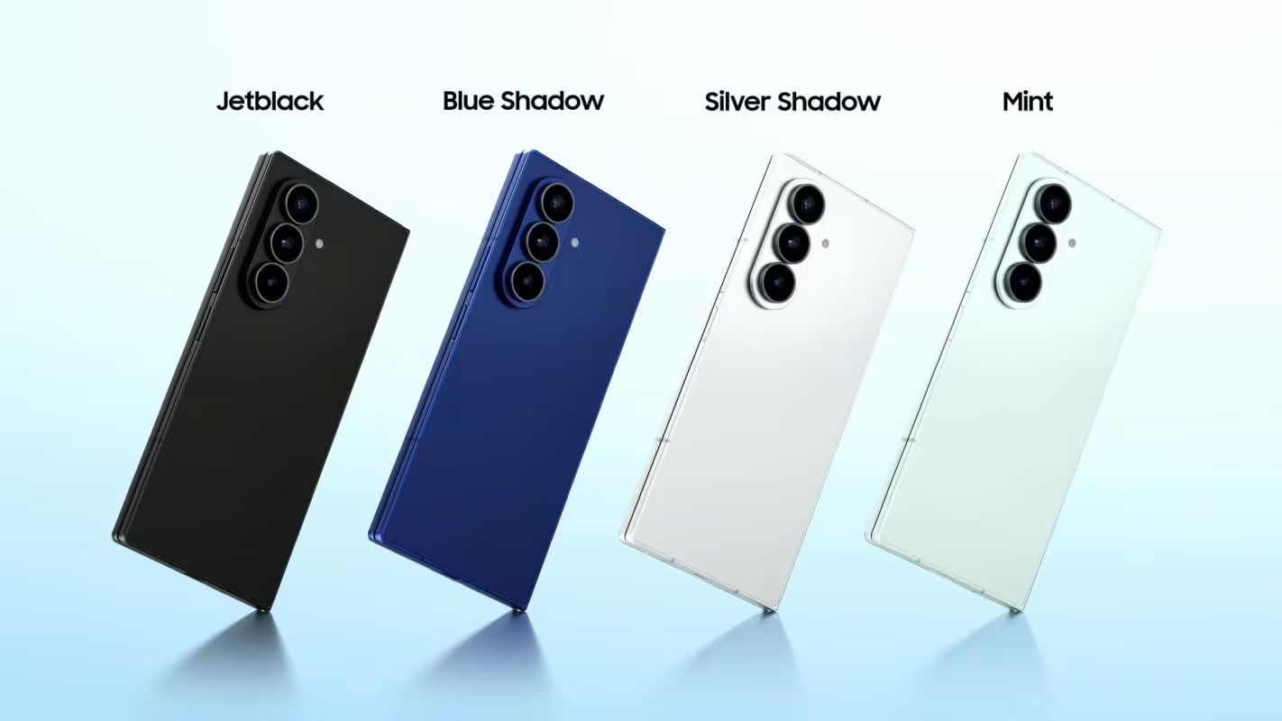 Colores de los nuevos Galaxy Z Fold 7