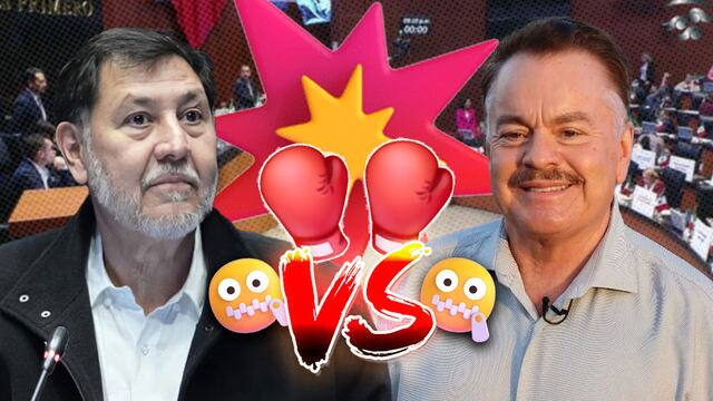 Gerardo Fernández Noroña y Mario Vázquez pelearon en la Cámara de Senadores