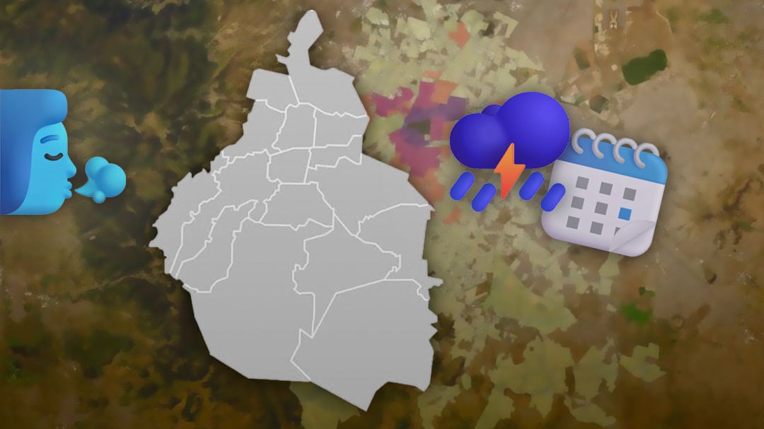 CDMX alerta por lluvias fuertes, granizo y viento del 11 al 13 de abril