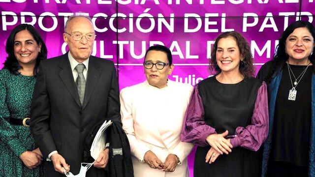Alejandro Gertz Manero y Beatriz Gutiérrez en reunión por el patrimonio de México