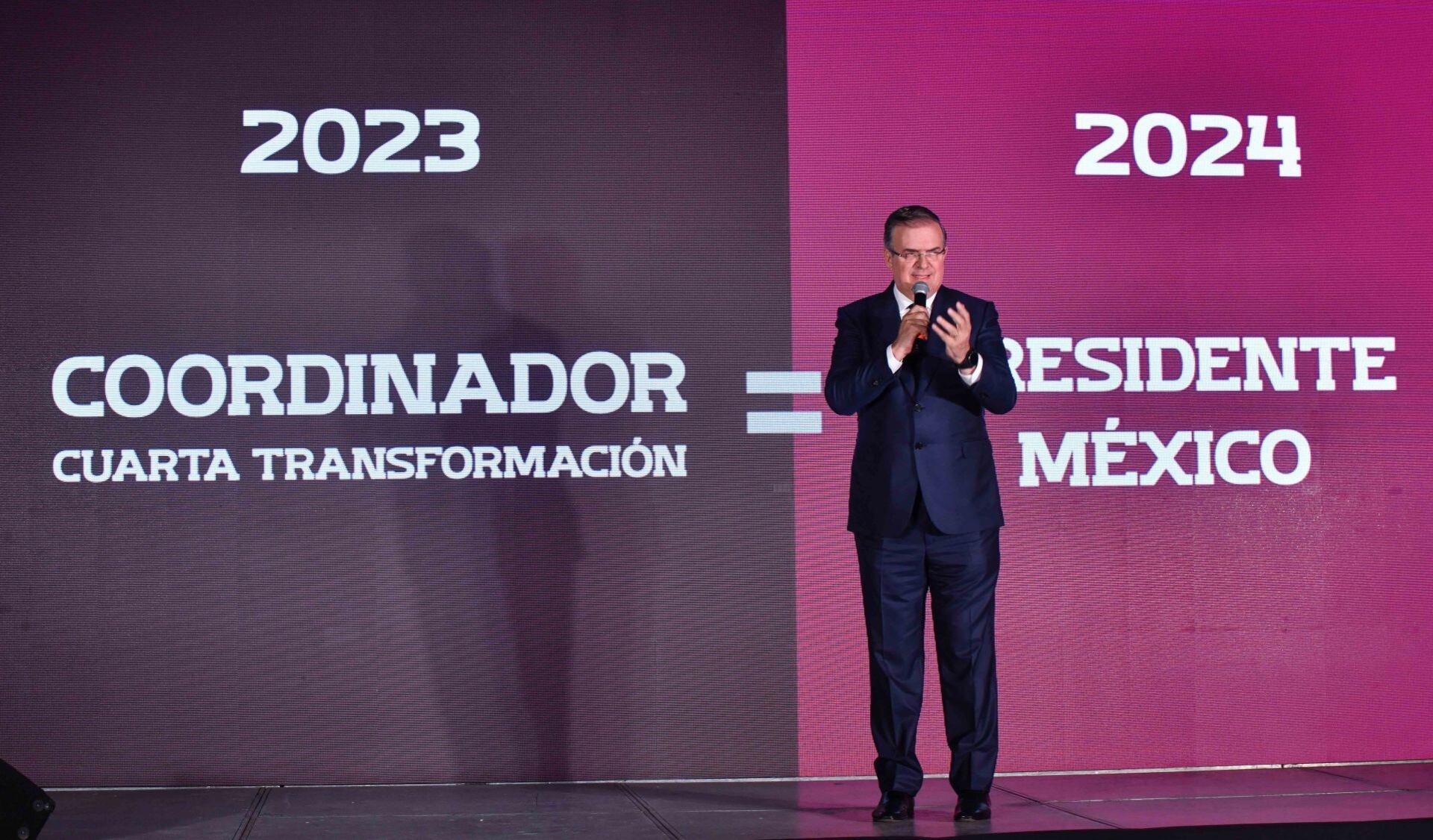 Marcelo Ebrard, aspirante a coordinador nacional de los comités de defensa de la Cuarta Transformación