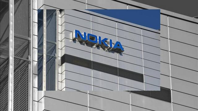 Vista del logotipo de la compañía tecnológica finlandesa Nokia en su sede de Espoo, Finlandia. EFE/Archivo
