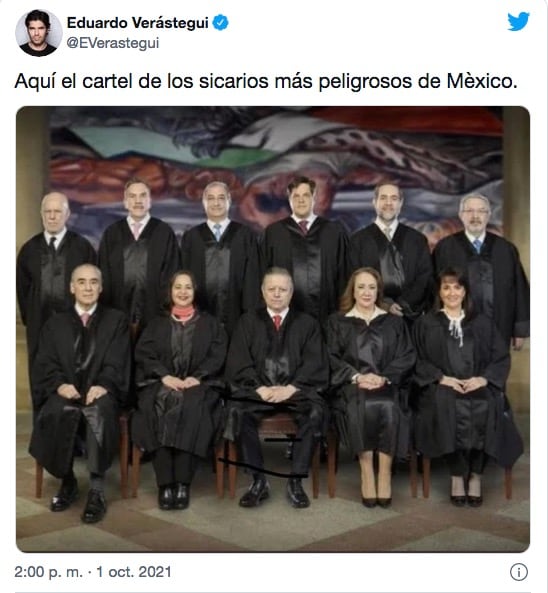 Eduardo Verástegui crítica magistrados