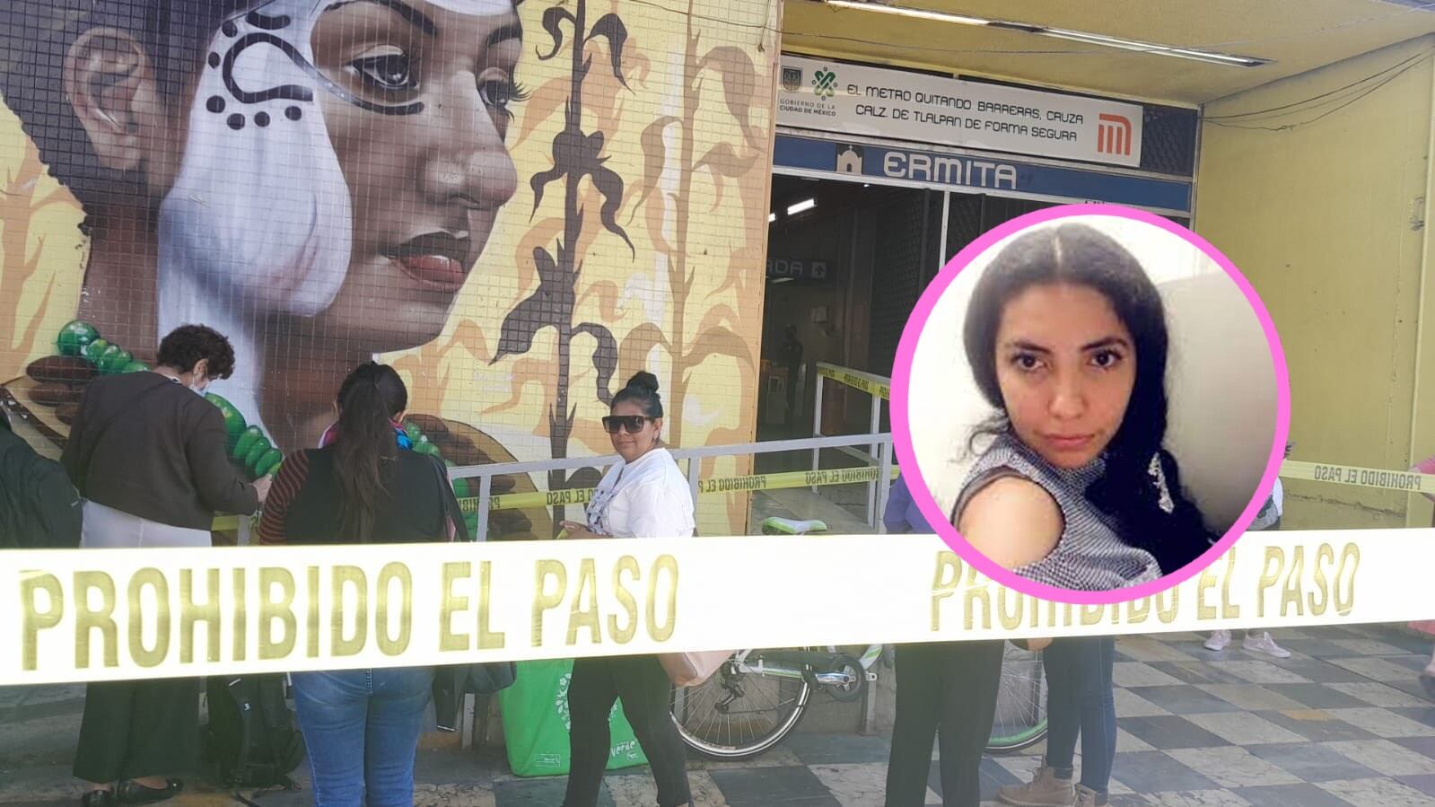 Familia de Viviana Garrido se manifiesta en Metro Ermita por 4 años de desaparecida