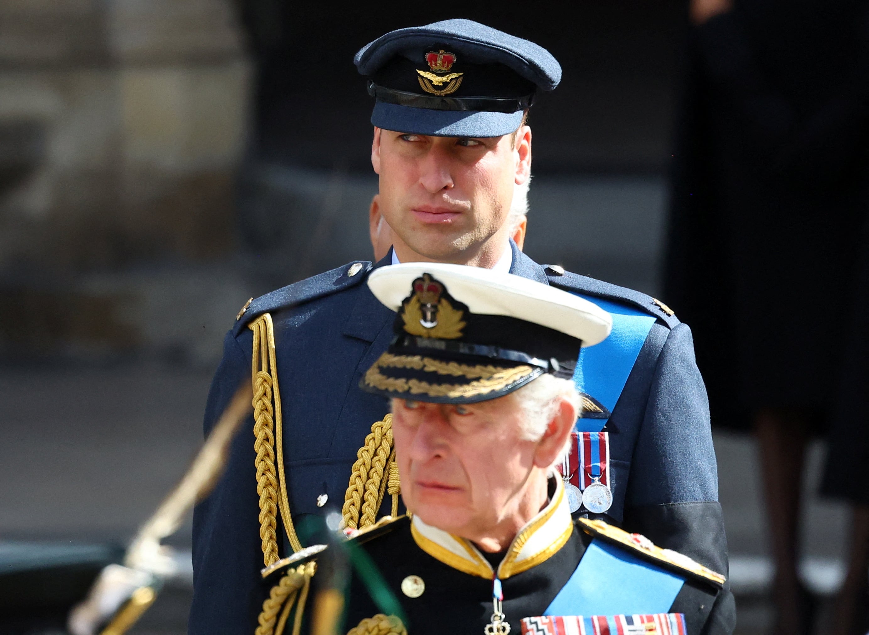 Guillermo príncipe de Gales y rey Carlos III, funeral reina Isabel II