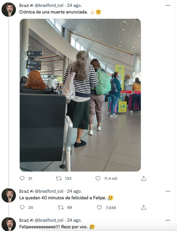 Historia viral de Felipe