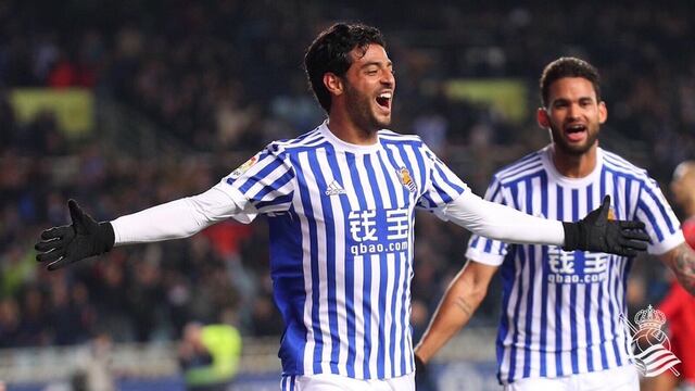 Vela marcó su gol 73 y el último como jugador de la Real.