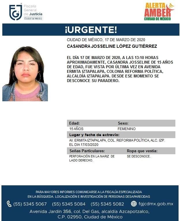 Casandra Josseline López Gutiérrez