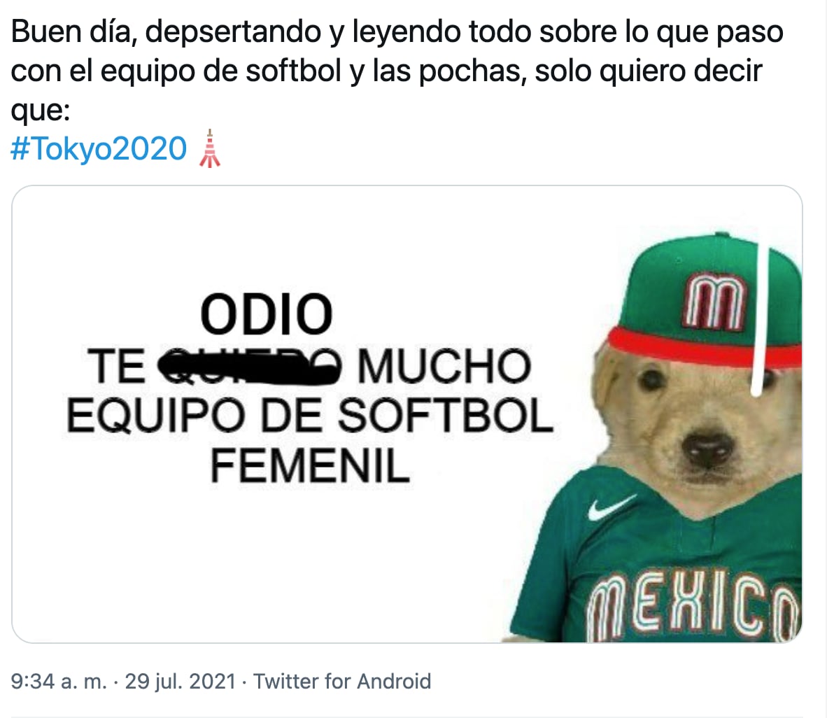 Memes sobre la polémica de la Selección Mexicana de Sóftbol
