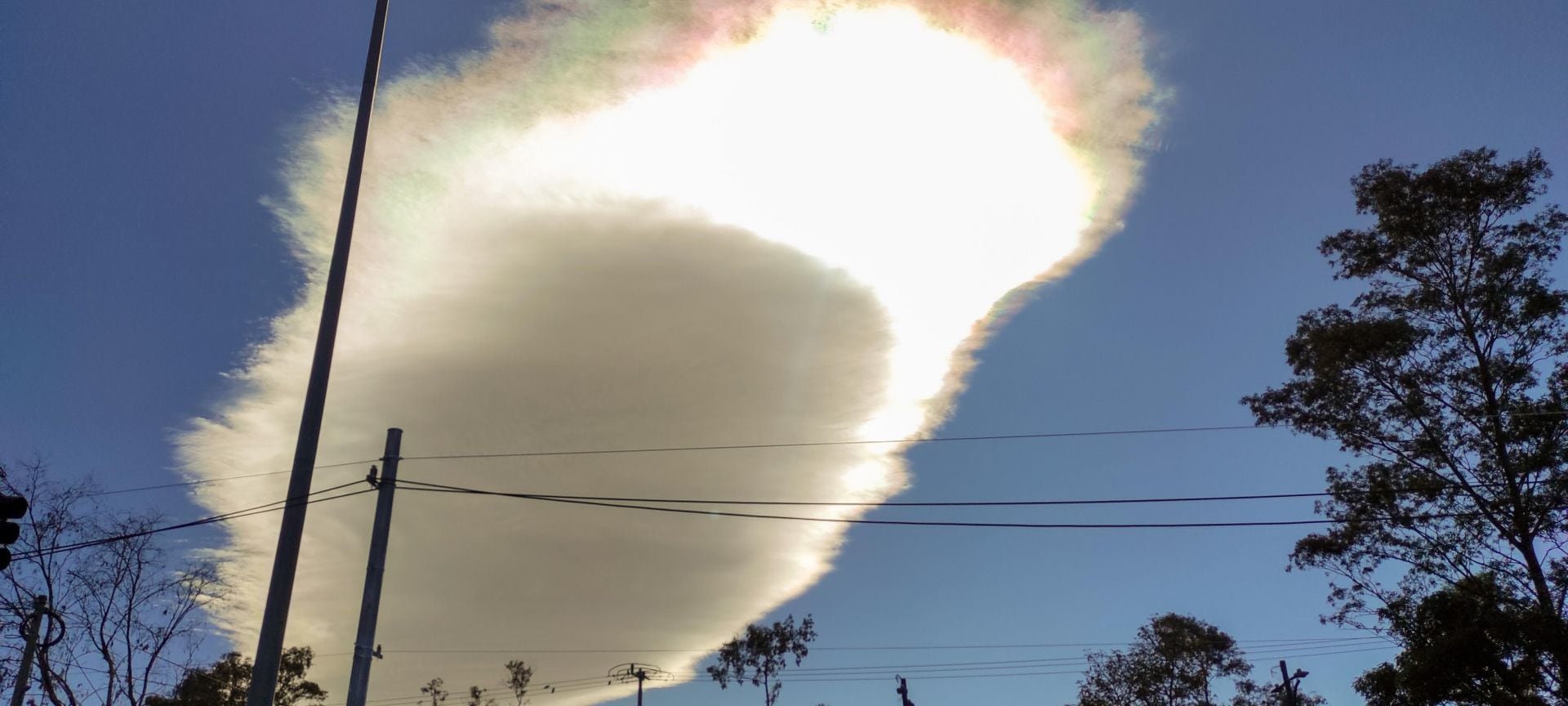 Nube lenticular en CDMX