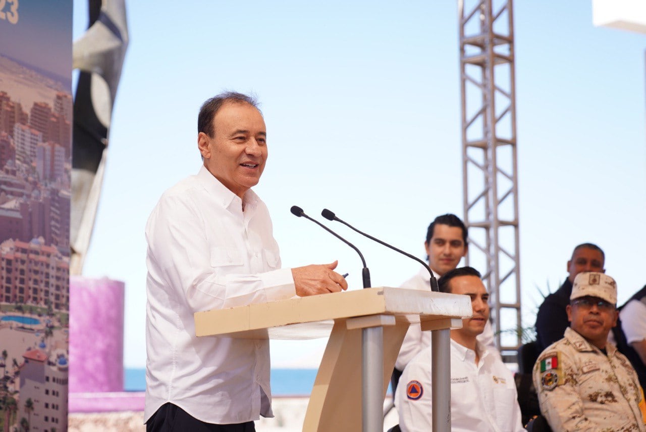 El gobernador, Alfonso Durazo, dio banderazo al operativo Semana Santa 2023